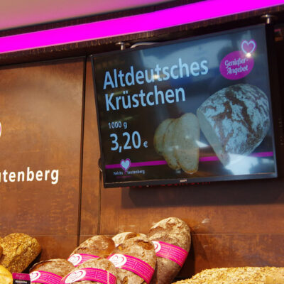 Das Coffeeboard: Digital Signage Lösungen für Bäckereien