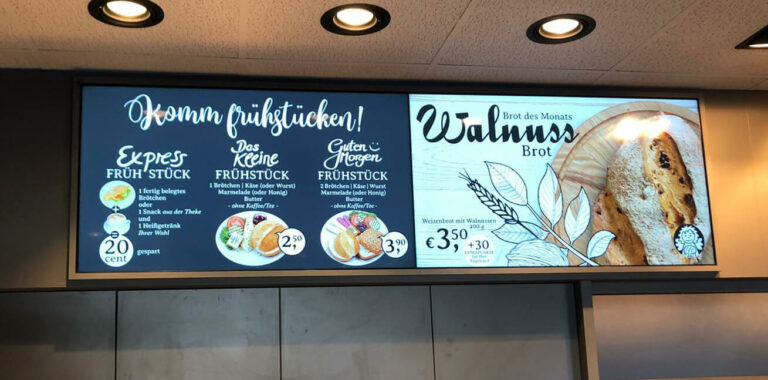 Das Coffeeboard: Die Digital Signage Lösungen für Bäckereien